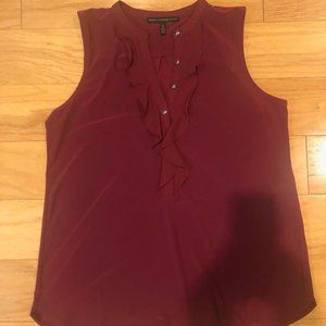White House Black Market Maroon Tank